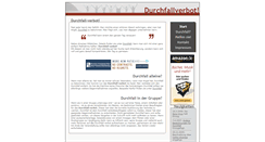 Desktop Screenshot of durchfallverbot.de